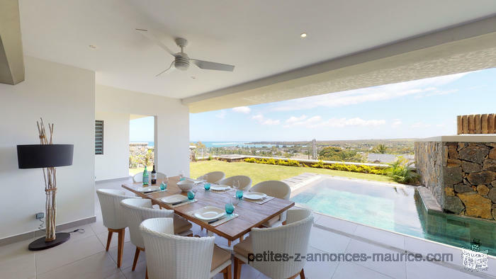 FULL SEAVIEW AND VERY RARE! GF RESALE APARTMENT – HUGE PRIVATE GARDEN AND POOL - RIVIERE NOIRE