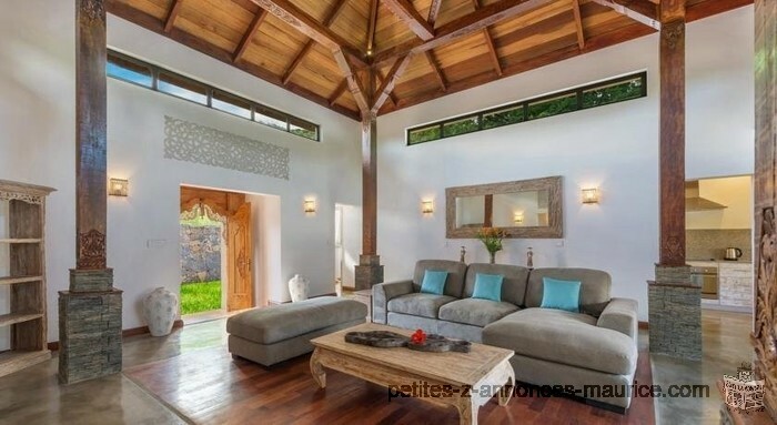 MAGNIFICENT BALINESE STYLE VILLA ALREADY BUILT CLOSE MOUNTAIN IN BLACK RIVER - MAURITIUS