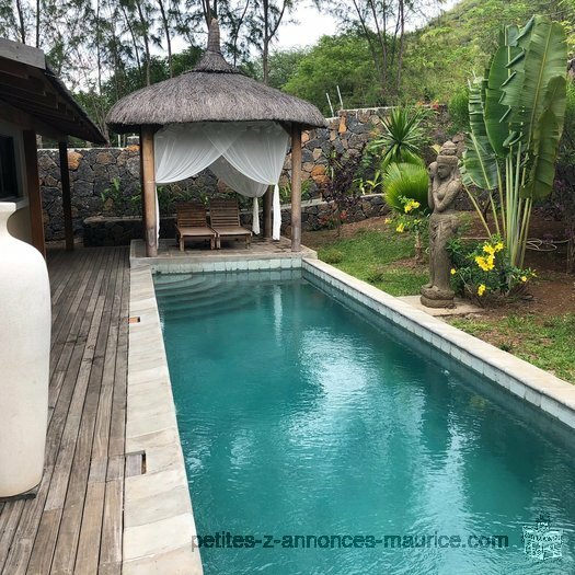 MAGNIFICENT BALINESE STYLE VILLA ALREADY BUILT CLOSE MOUNTAIN IN BLACK RIVER - MAURITIUS