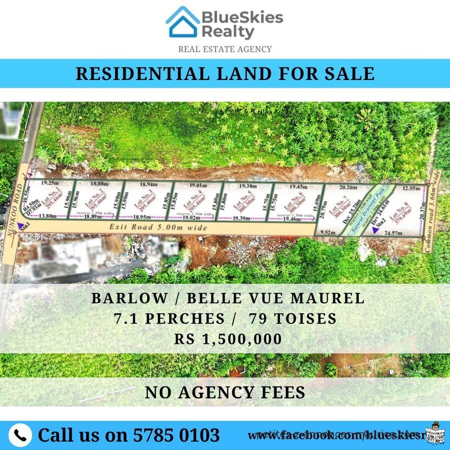 Residential land for sale in Belle Vue Maurel