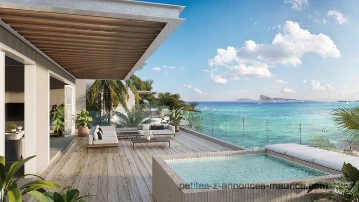 SOMPTUOUS BEACHFRONT APARTMENTS AND PENTHOUSES WITH SEA VIEW IN GRAND GAUBE - MAURITIUS