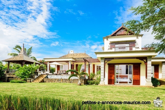 SUMPTUOUS RESALE VILLA OVERLOOKING THE GOLF AND BEACH ACCESS IN BEL OMBRE ESTATE