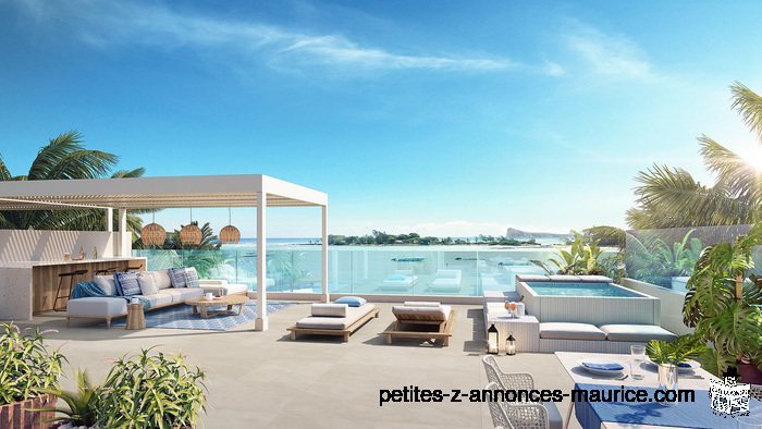 EXTRAORDINAIRE PENTHOUSE DANS UNE RESIDENCE FACE MER A PEREYBERE – ILE MAURICE
