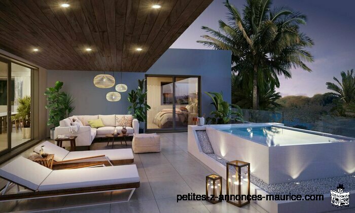 TRES PROCHE MER! SOMPTUEUX PENTHOUSES AVEC PISCINE PRIVEE A PEREYBERE – ILE MAURICE