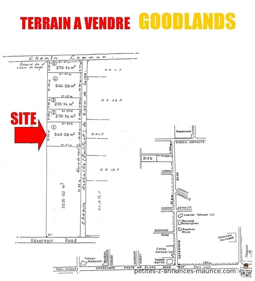 Terrain à vendre Goodlands